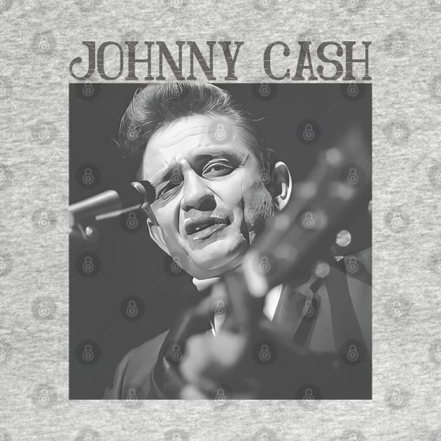 Johnny Cash // Retro by akunetees
